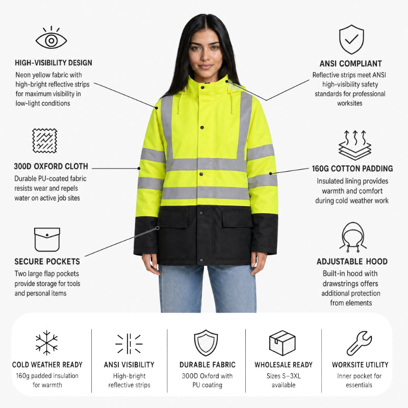 SAFMY-B48-130 High-Visibility Safety Jacket