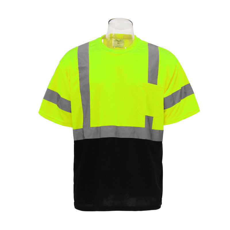 SAFTX-C28-078 High Visibility Black Bottom T-Shirt