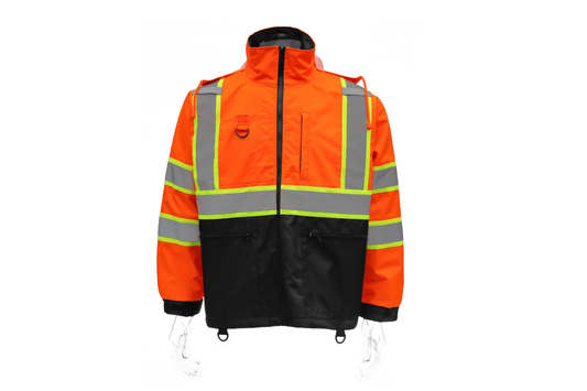 SAFMY-A48-218-1 Hi-Vis Insulated Safety Jacket With Reflective Strips
