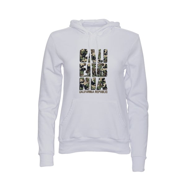 California Camouflage Bear Distressed Heat Transfer (100 pack)