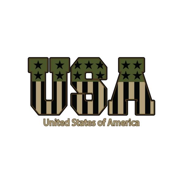 USA Camo Heat Transfer (100 pack)