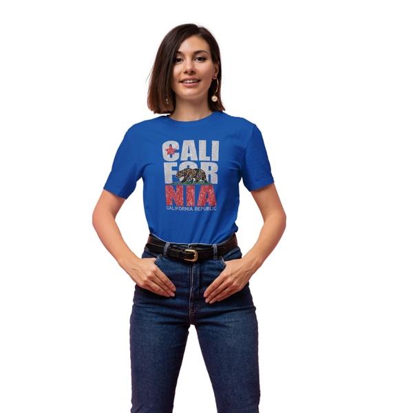 California Bear Red Star Distressed Heat Transfer (100 pack)