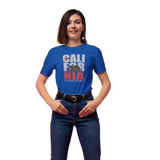 California Bear Red Star Distressed Heat Transfer (100 pack)