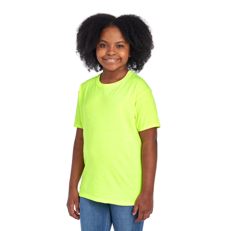 3930BR HD Cotton™ Youth T-Shirt (Safety Colors)