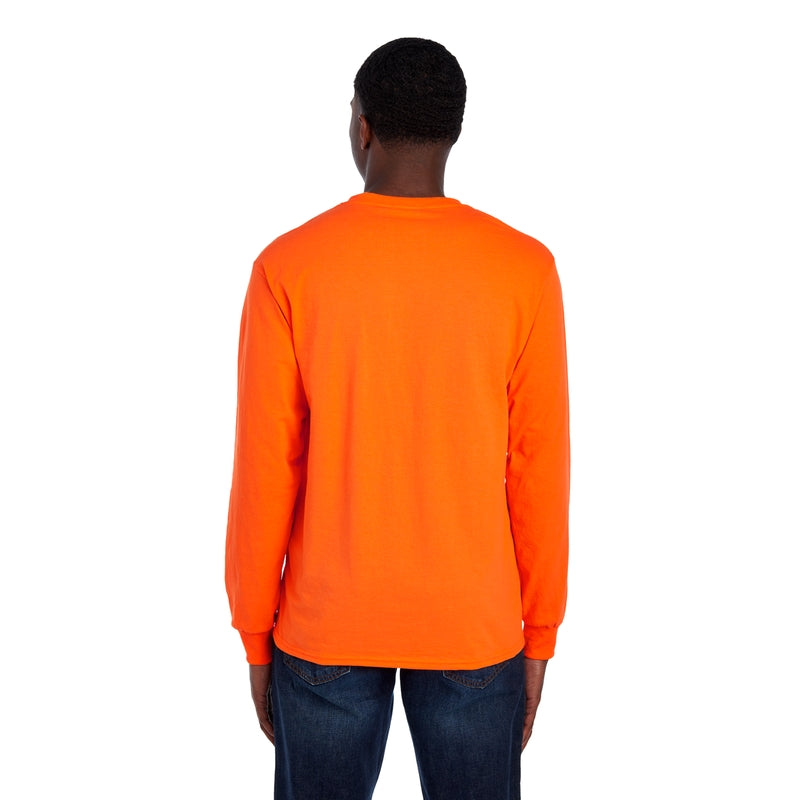 4930R HD Cotton™ Long-Sleeve T-Shirt (Safety Colors)