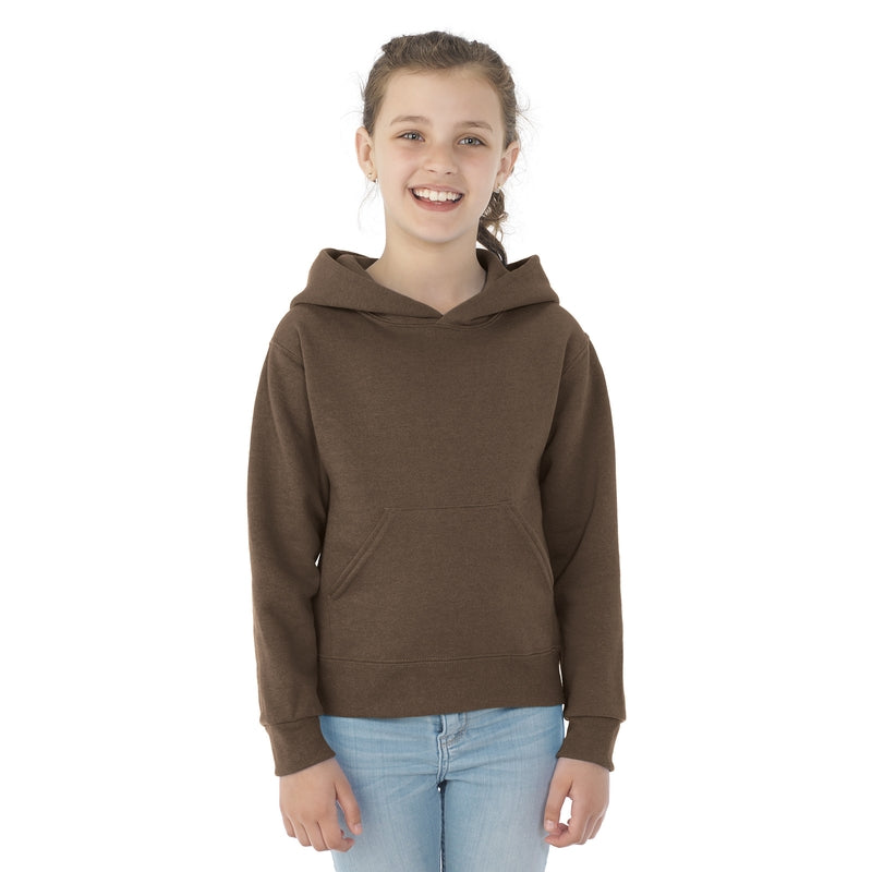 996YR NuBlend® Youth Hooded Sweatshirt (Dark Colors)