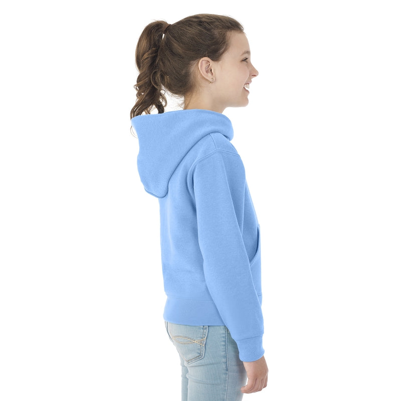 996YR NuBlend® Youth Hooded Sweatshirt (Light Colors)