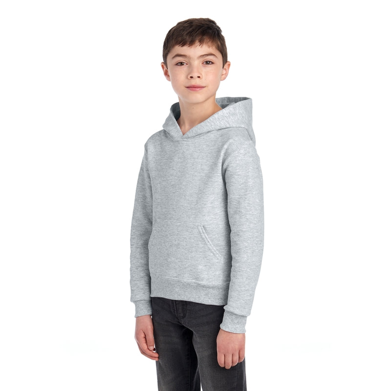 996YR NuBlend® Youth Hooded Sweatshirt (Light Colors)