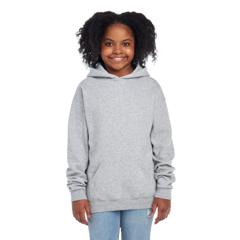 996YR NuBlend® Youth Hooded Sweatshirt (Light Colors)