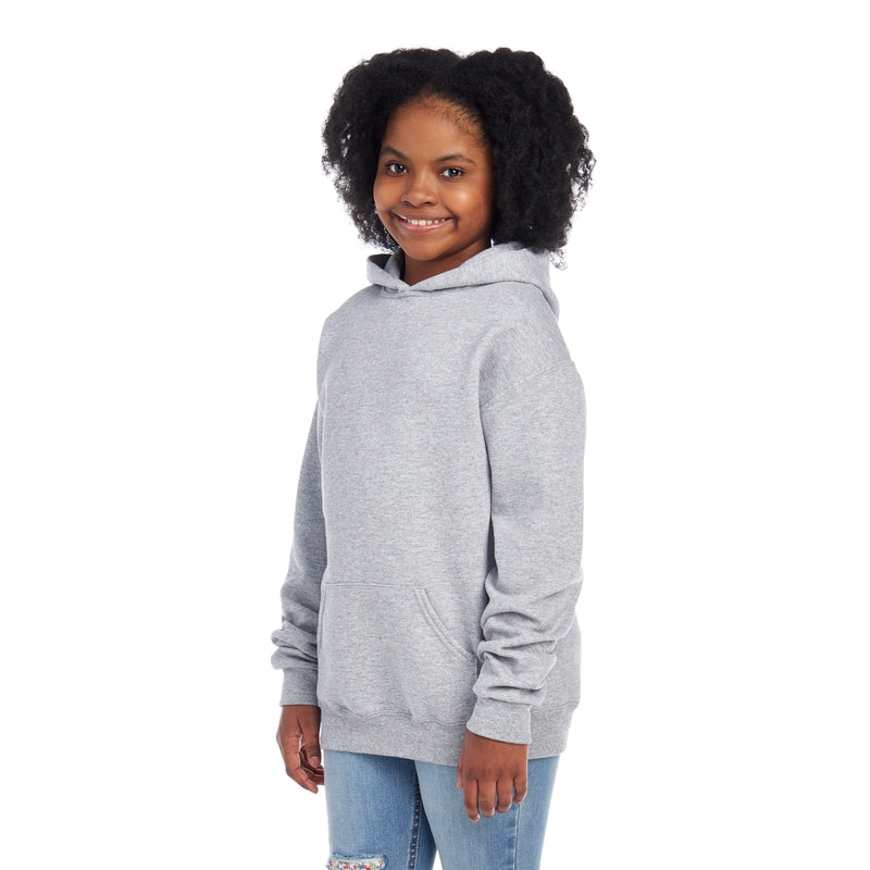 996YR NuBlend® Youth Hooded Sweatshirt (Light Colors)