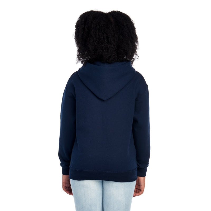 996YR NuBlend® Youth Hooded Sweatshirt (Dark Colors)
