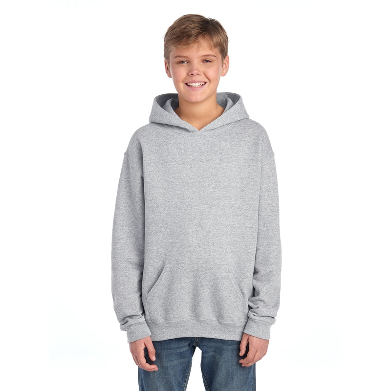 996YR NuBlend® Youth Hooded Sweatshirt (Light Colors)