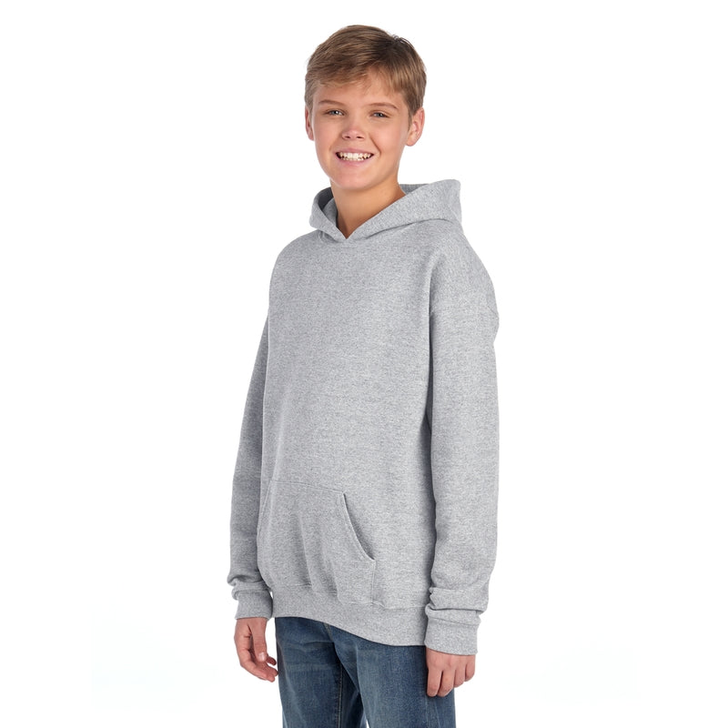 996YR NuBlend® Youth Hooded Sweatshirt (Light Colors)