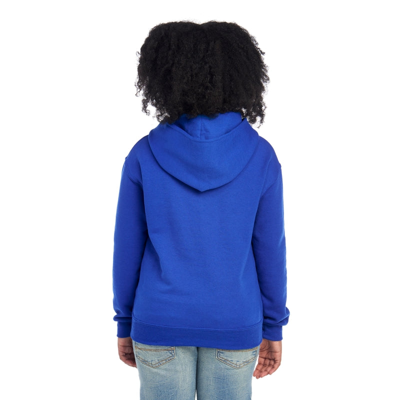 996YR NuBlend® Youth Hooded Sweatshirt (Dark Colors)