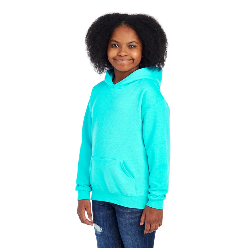 996YR NuBlend® Youth Hooded Sweatshirt (Medium Colors)