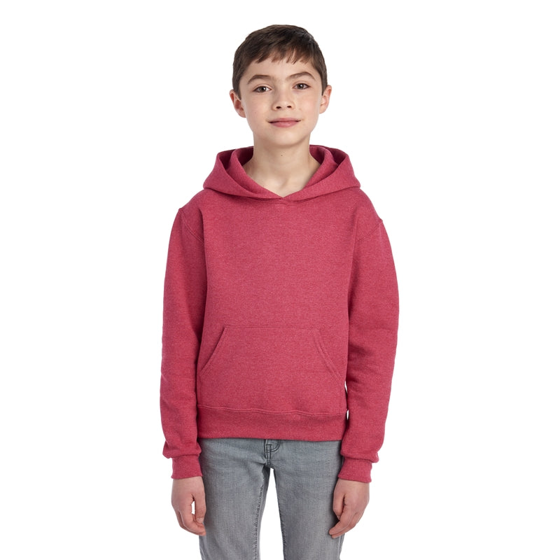 996YR NuBlend® Youth Hooded Sweatshirt (Light Colors)