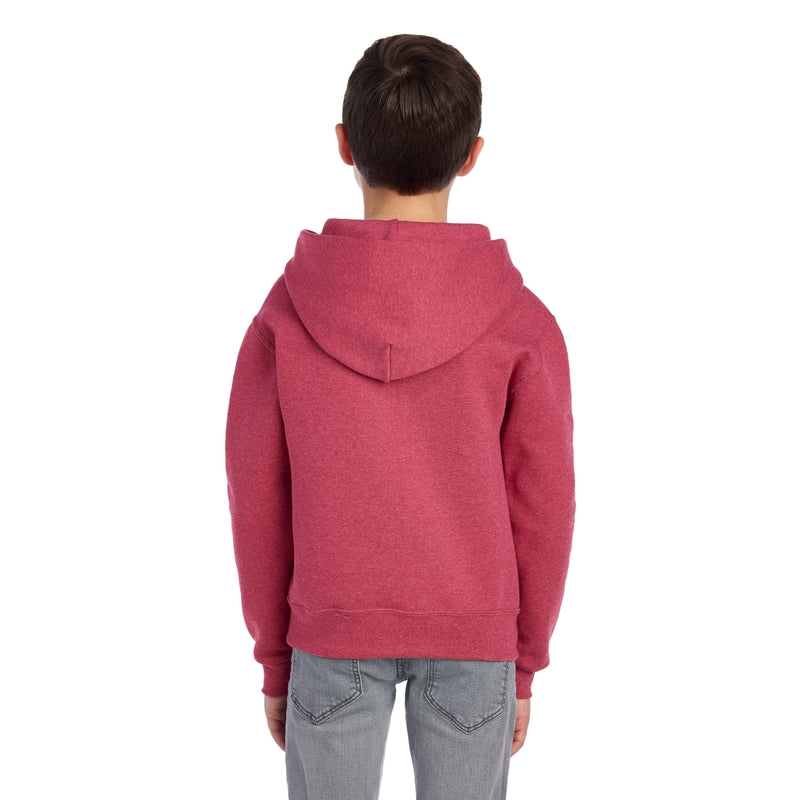 996YR NuBlend® Youth Hooded Sweatshirt (Light Colors)