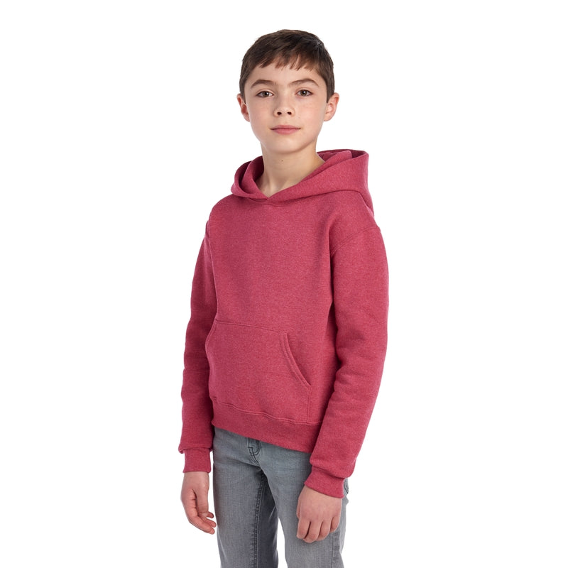996YR NuBlend® Youth Hooded Sweatshirt (Light Colors)