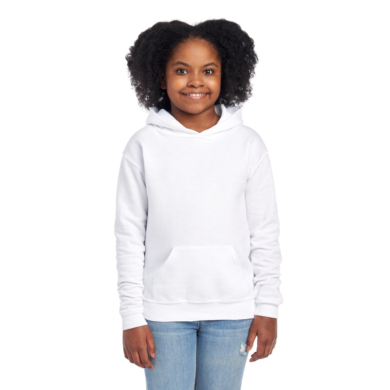 996YR NuBlend® Youth Hooded Sweatshirt (Light Colors)