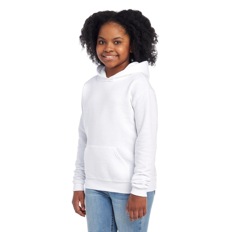 996YR NuBlend® Youth Hooded Sweatshirt (Light Colors)