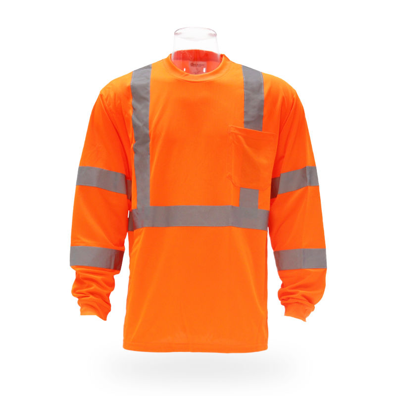 SAFTX-C6-058 High Visibility Long Sleeve Safety T-shirt