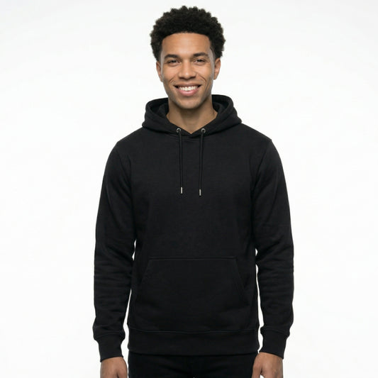 SA-H1 Black Hooded Unisex Sweatshirt