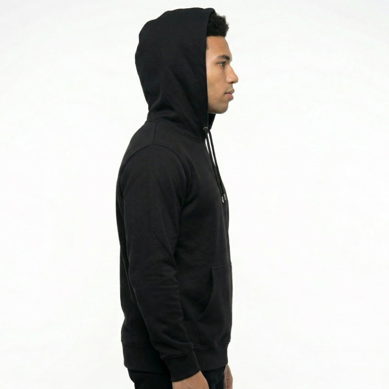 SA-H1 Black Hooded Unisex Sweatshirt