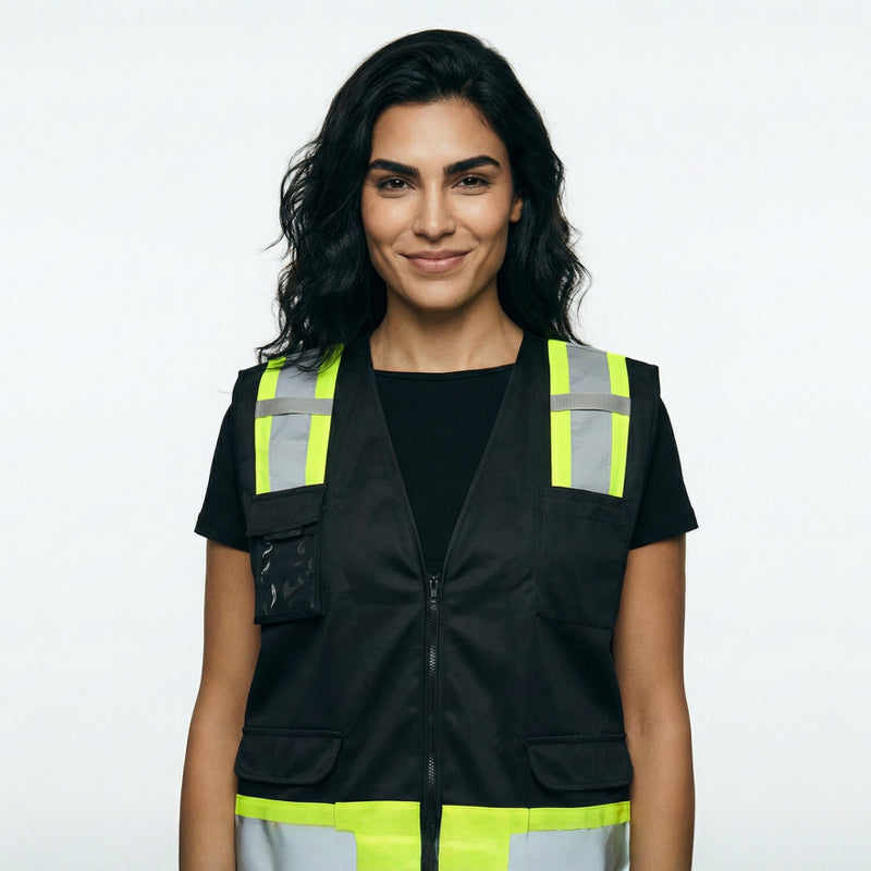 SAFBX-A6-061 Contrast High Visibility Safety Vest