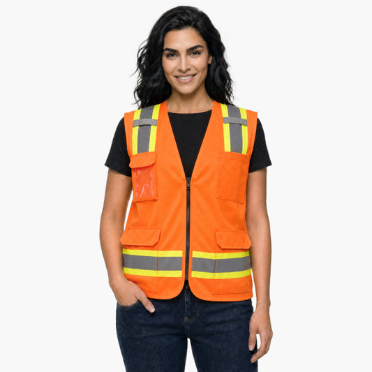 SAFBX-A6-061 Contrast High Visibility Safety Vest