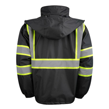 SAFMY-A48-218-1 Insulated Safety Jacket With Reflective Strips