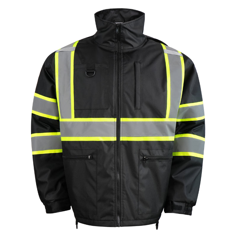 SAFMY-A48-218-1 Insulated Safety Jacket With Reflective Strips