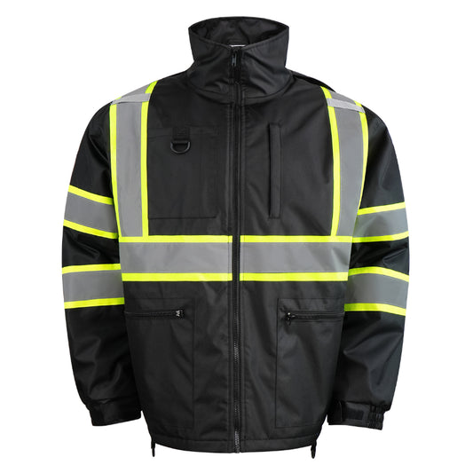 SAFMY-A48-218-1 Insulated Safety Jacket With Reflective Strips