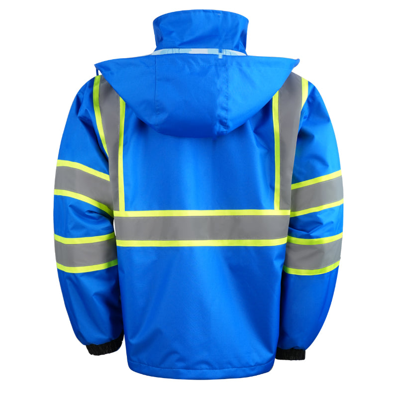 SAFMY-A48-218-1 Insulated Safety Jacket With Reflective Strips