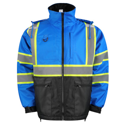 SAFMY-A48-218-1 Insulated Safety Jacket With Reflective Strips