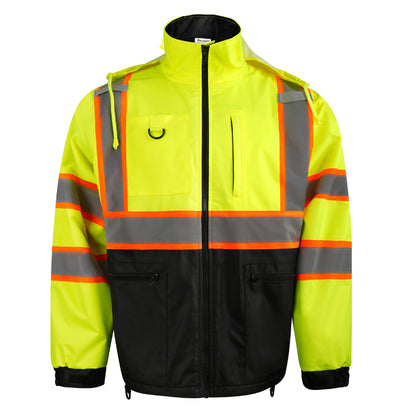 SAFMY-A48-218-1 Insulated Safety Jacket With Reflective Strips