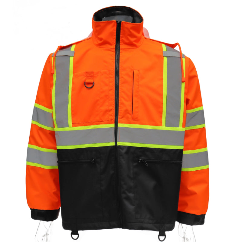 SAFMY-A48-218-1 Insulated Safety Jacket With Reflective Strips