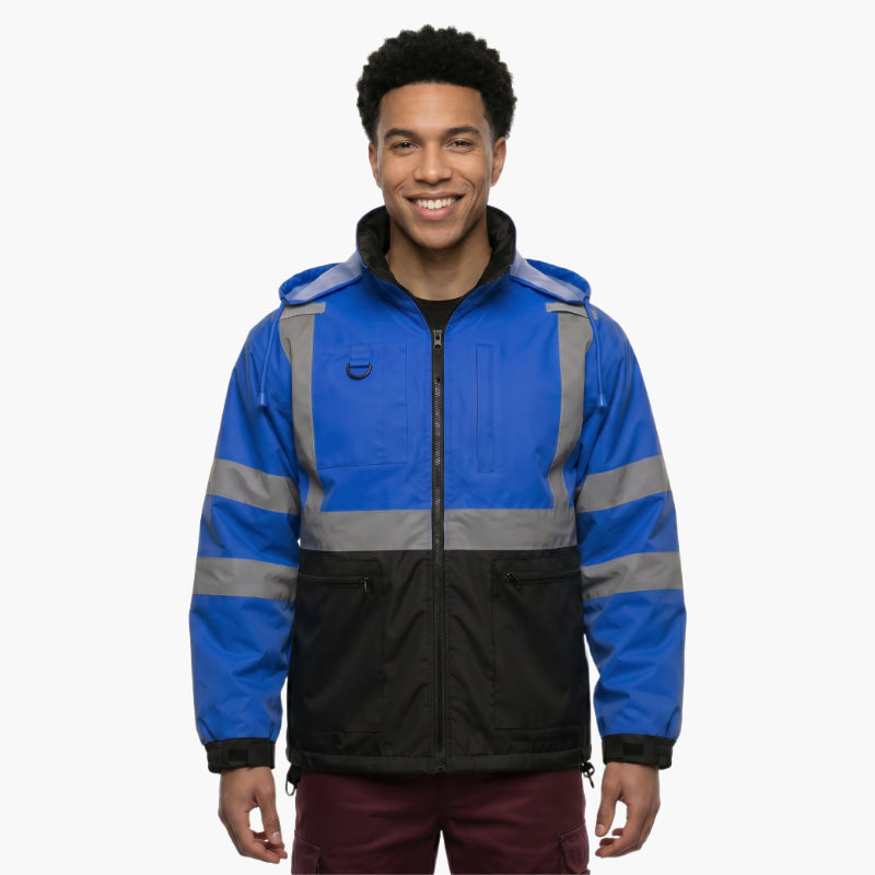 SAFMY-A48-218 Reflective Safety Jacket With Fleece Lining