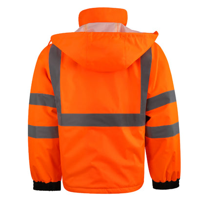 SAFMY-A48-218 Reflective Safety Jacket With Fleece Lining