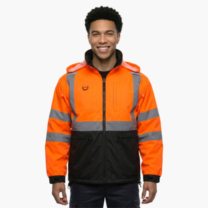 SAFMY-A48-218 Reflective Safety Jacket With Fleece Lining