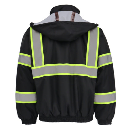 SAFMY-B28-098-1 Hi-Vis Safety Jacket with ANSI Reflective Strips