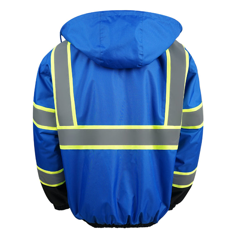 SAFMY-B28-098-1 Hi-Vis Safety Jacket with ANSI Reflective Strips