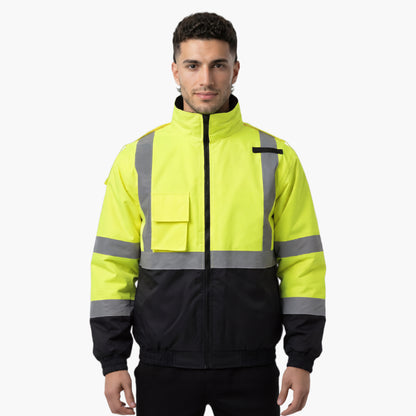 SAFMY-B28-098 ANSI Hi-Vis Safety Jacket