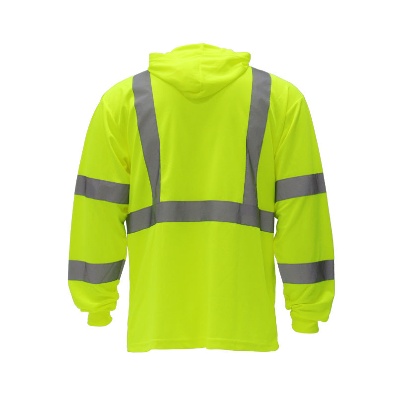 SAFTX-C2-080 Long Sleeve Hooded High Visibility T-Shirt