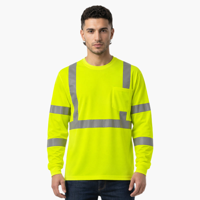 SAFTX-C6-058 High Visibility Long Sleeve Safety T-shirt
