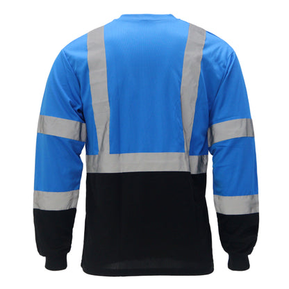SAFTX-C68-059 High Visibility Contrast Long Sleeve Safety T-shirt