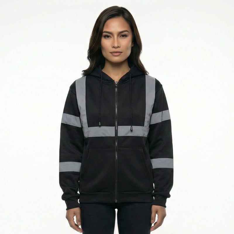 SAFWY-A2-088-1 Reflective Fleece Zip Hoodie