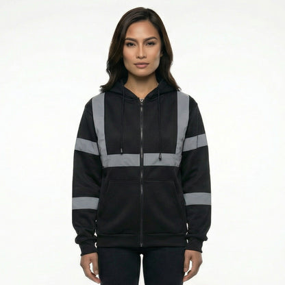 SAFWY-A2-088-1 Reflective Fleece Zip Hoodie