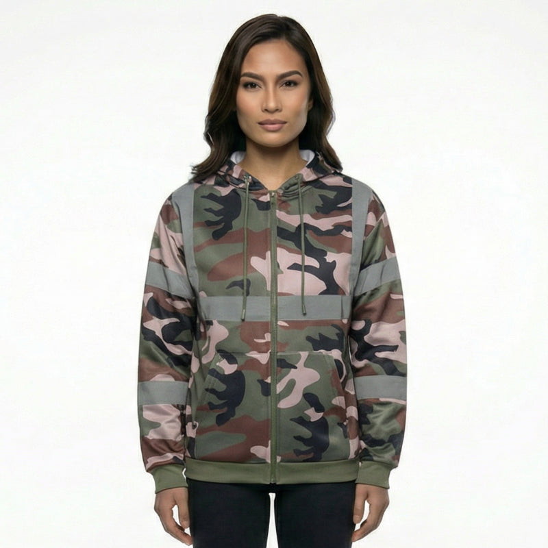 SAFWY-A2-088-1 Reflective Fleece Zip Hoodie