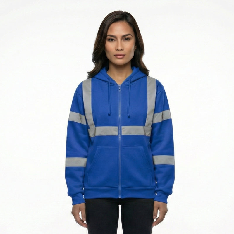 SAFWY-A2-088-1 Reflective Fleece Zip Hoodie