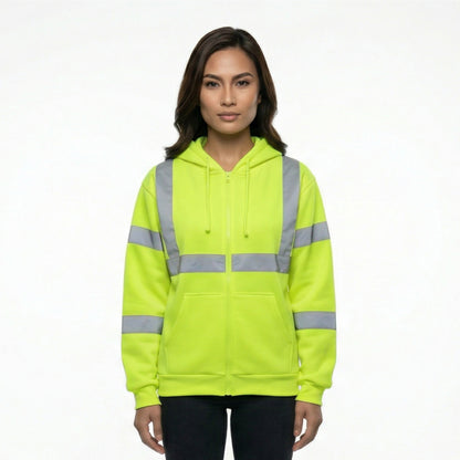 SAFWY-A2-088-1 Reflective Fleece Zip Hoodie